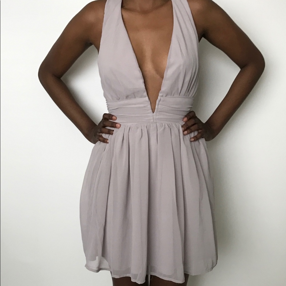 Grey/silver Skater Cocktail Dreas